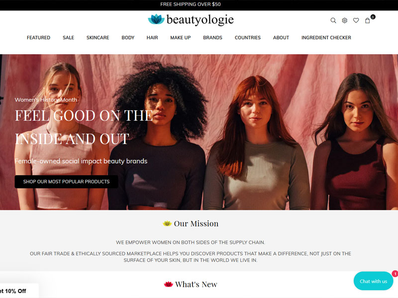Beautyologie – Shopify Site