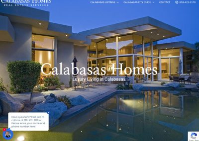 Calabasas Homes – Real Estate Website