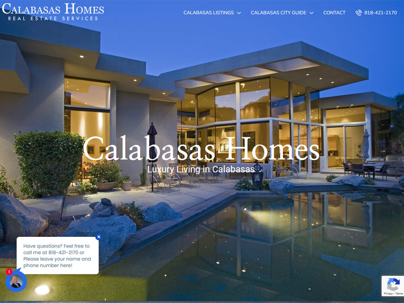 real estate website for Calabasas